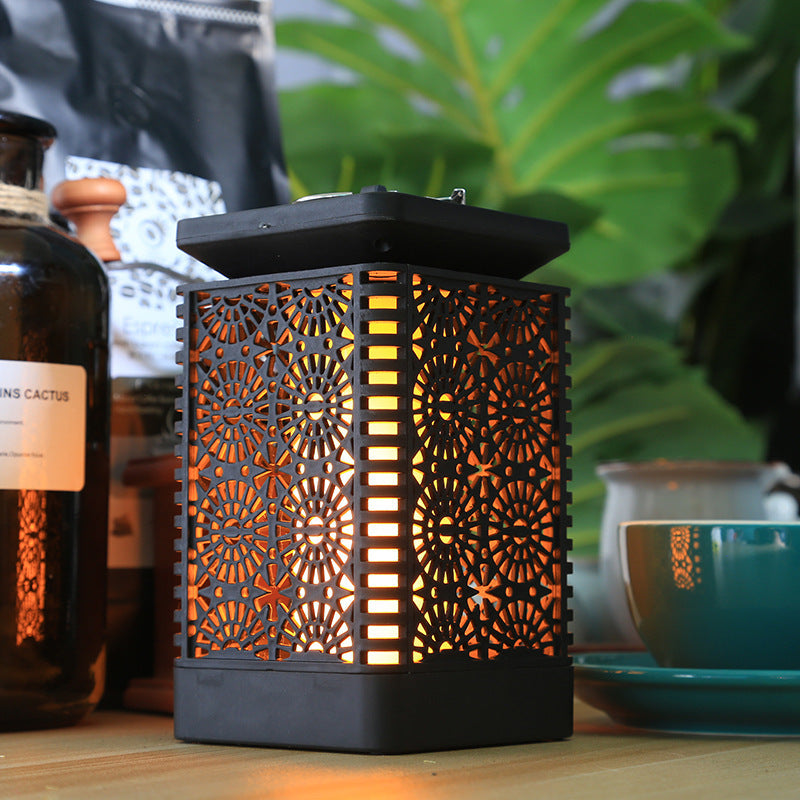 LumiFlame – Retro solcelledrevet LED-lanterne med vandtæt udendørsdesign