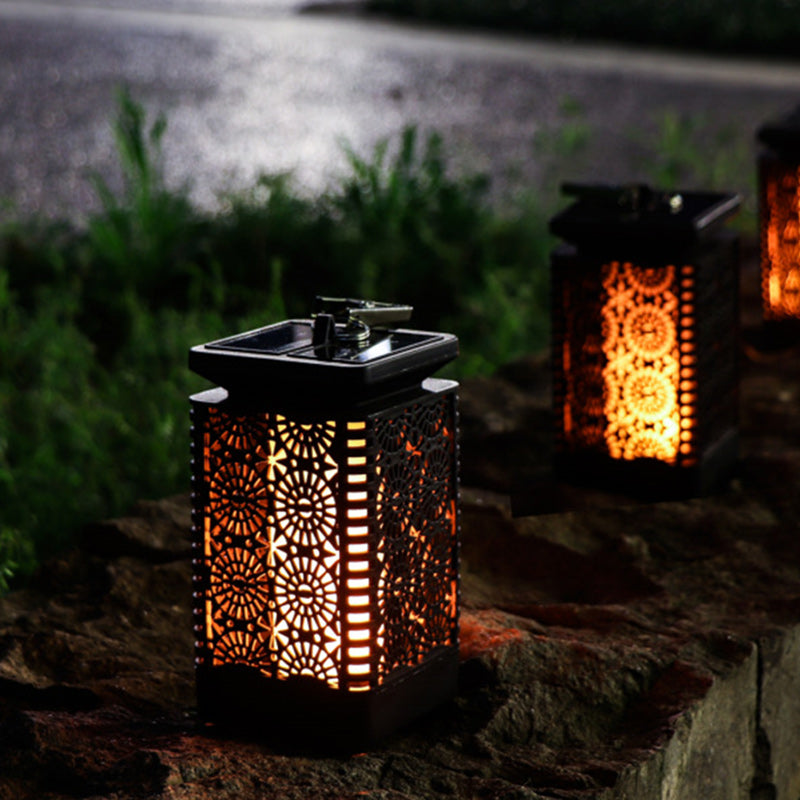 LumiFlame – Retro solcelledrevet LED-lanterne med vandtæt udendørsdesign