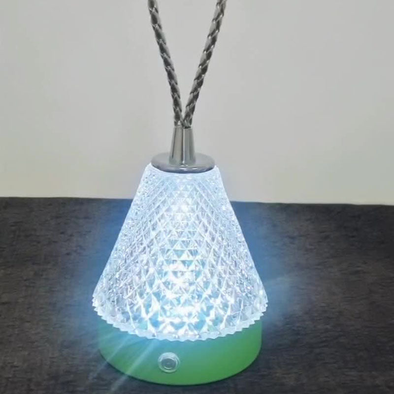 LumeOrb – Moderne Rund Metal Akryl LED Bordlampe til Soveværelser