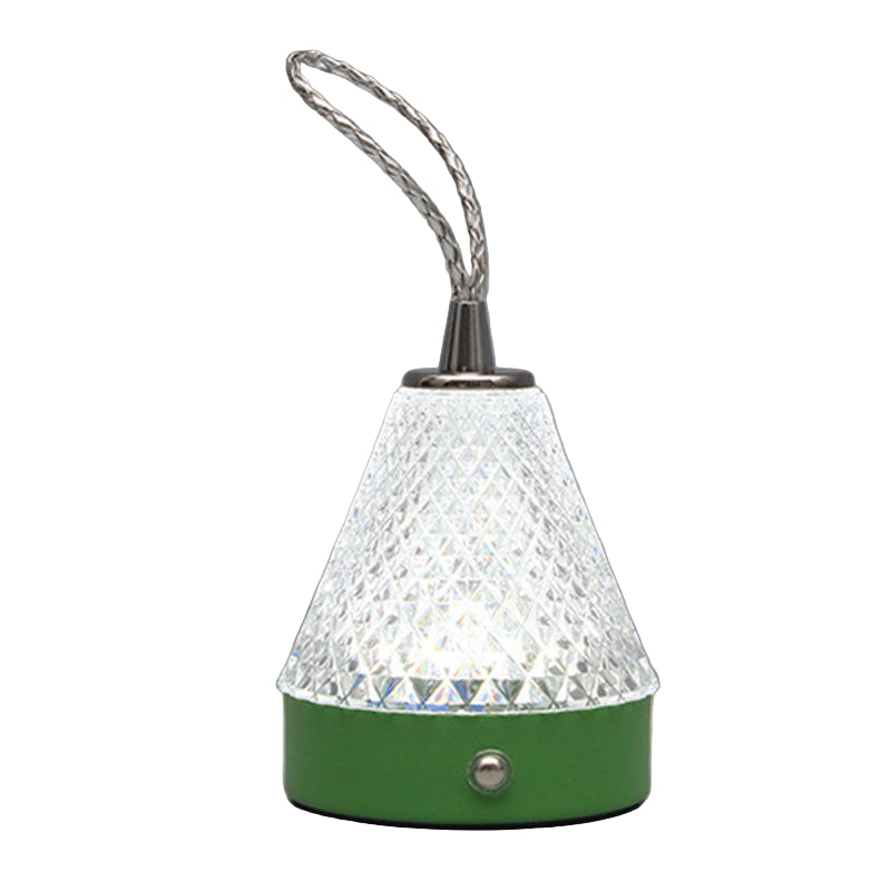 LumeOrb – Moderne Rund Metal Akryl LED Bordlampe til Soveværelser