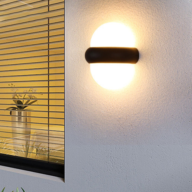 RoundLume – Minimalistisk Aluminium Vandtæt LED Væglampe