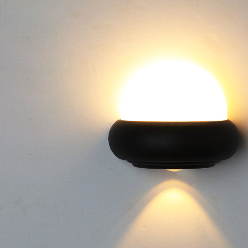 RoundLume – Minimalistisk Aluminium Vandtæt LED Væglampe