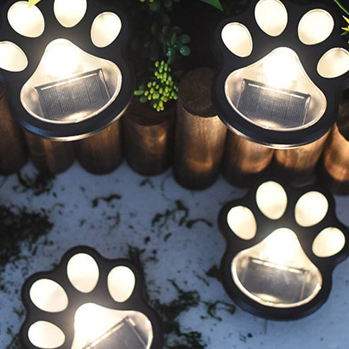PawGlow – Solcelledrevet LED-havelampe med hundepote