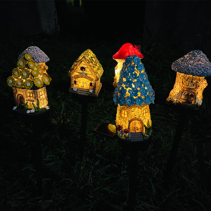 MushroomGlow - Solar Havebelysning med LED projektion