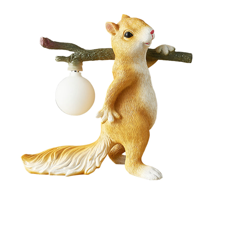 SquirrelLume – Tegneserie-inspireret Harpiks Bordlampe