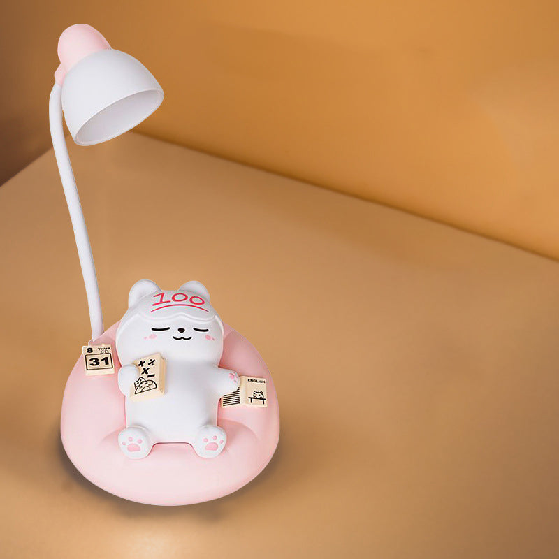 PurrGlow – Genopladelig kattebordlampe med blød LED-natlysdesign