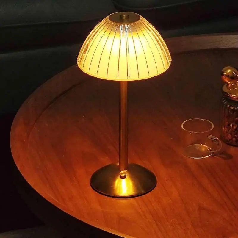 GlowHaven - Ledningsfri LED-krystallampe med touch-kontrol