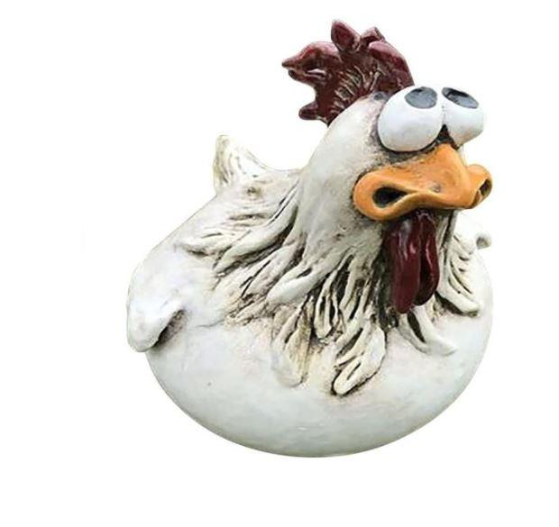 ChickCharm - Finurlige Kyllingestatuer Til Garden Corner