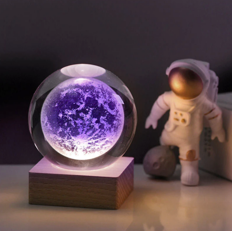 AuraGlow - Crystal Stone Lampe for beroligende stemning