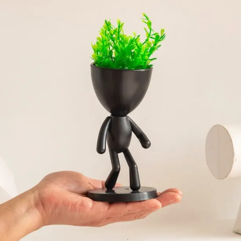 GreenGleam – Kreativ plantehovedskulptur, der tilføjer kunstnerisk grønt og legende charme