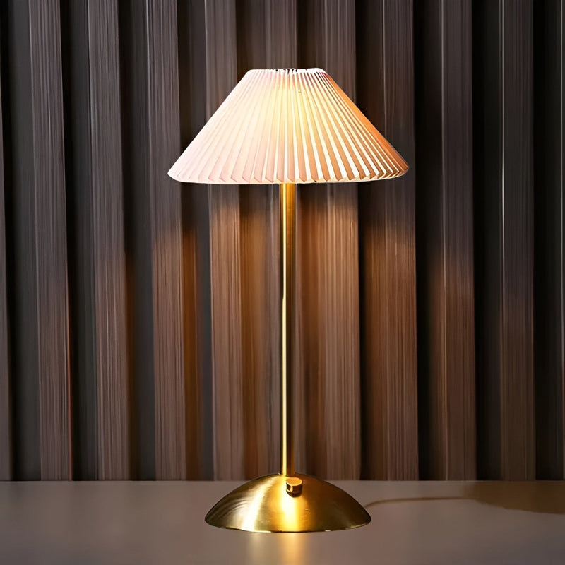 LumaGlow - Trådløs bordlampe med moderne minimalistisk design og justerbart farvelys