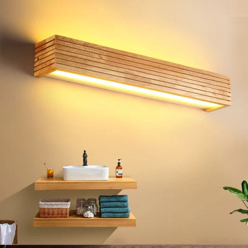 LumiWood – Moderne træ LED-væglampe