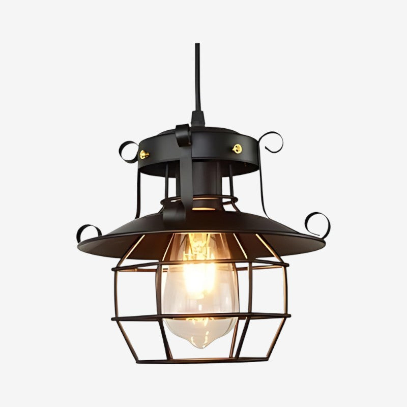 CageNest - Loftlampe med bur og kappedesign