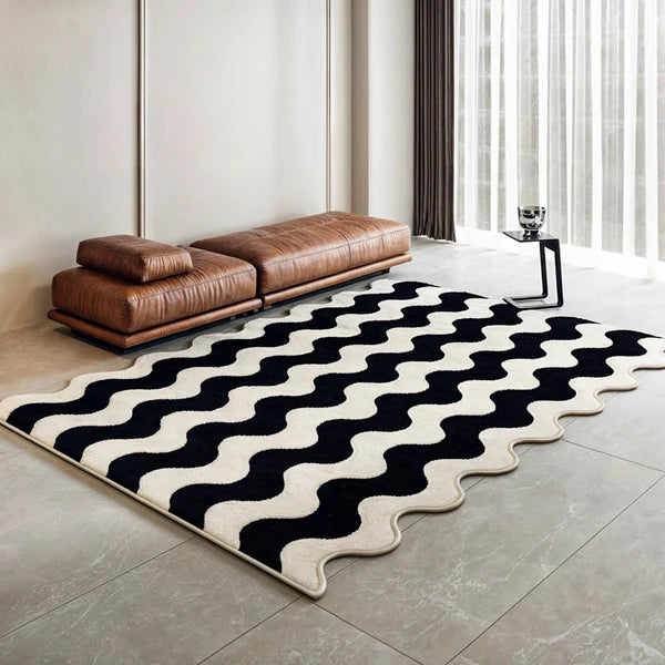 GolfGreen - Stilfuldt tofarvet tæppe til moderne rum