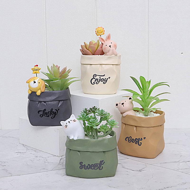 BloomCrate – Vintage-inspireret tegneserieplantekasse med skulpturelle detaljer