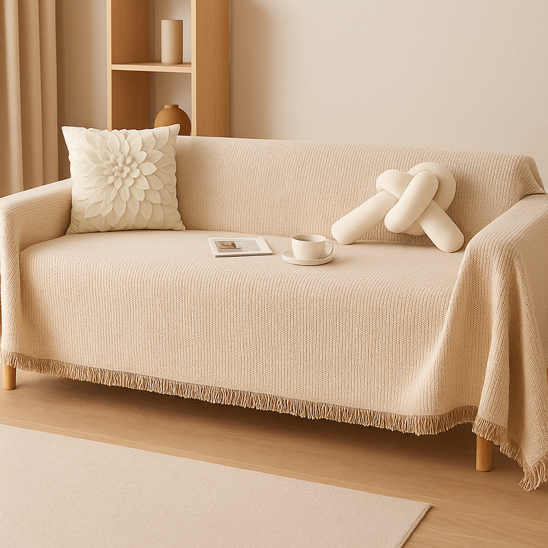 SoftWeave - Åndbar Vævet Sofa Betræk til Stilfuld Komfort og Beskyttende Pasform