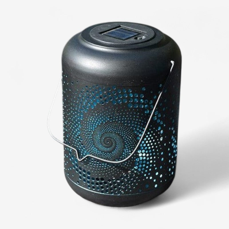 SolarGlow - LED solcelledrevet hængelygte med håndtag