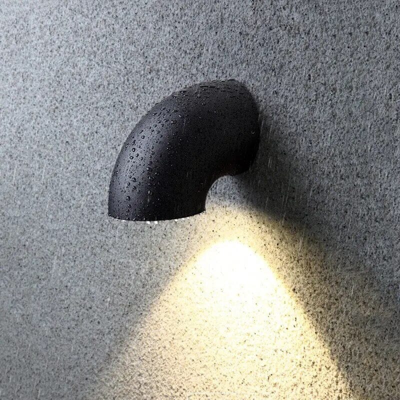 LumaFort – Sort vandtæt LED-downlight i aluminium