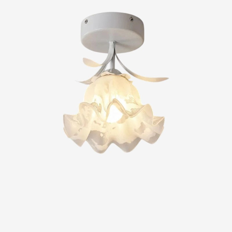 RoseGlow – LED loftlampe med roseinspireret og dekorativt design