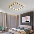 LumaSquare – Elegant LED-loftlampe med geometrisk design og blødt, afslappende lys til soveværelser