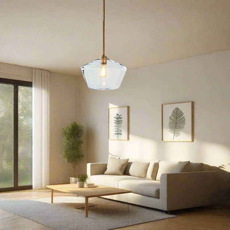 LuxeGlow – Skulptureret prisme-pendel for moderne elegance og varme