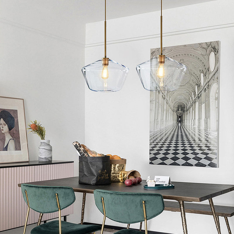 LuxeGlow – Skulptureret prisme-pendel for moderne elegance og varme