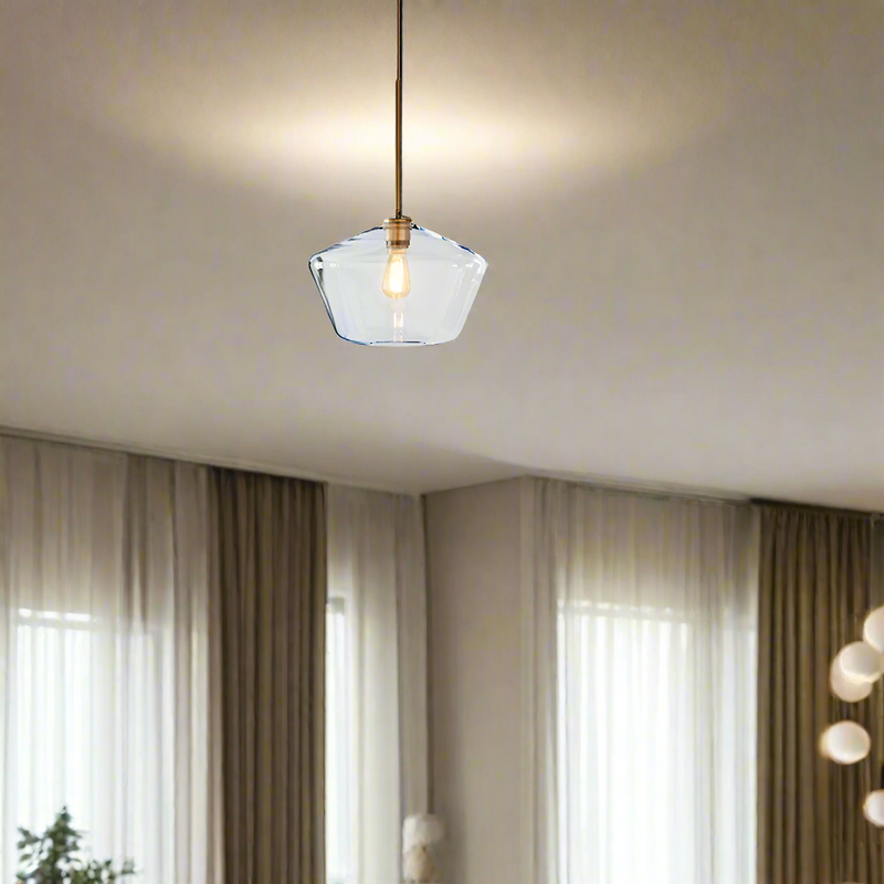 LuxeGlow – Skulptureret prisme-pendel for moderne elegance og varme