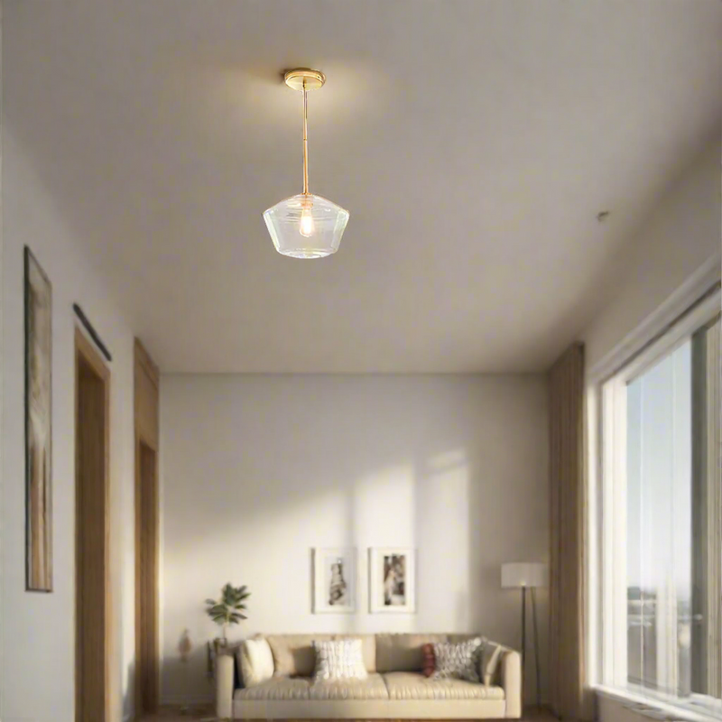 LuxeGlow – Skulptureret prisme-pendel for moderne elegance og varme