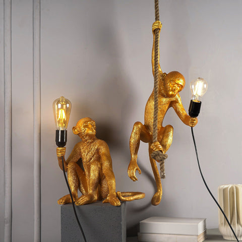 MonkeyGlow - Unik dekorativ LED-lampe med et surrealistisk og kunstnerisk design
