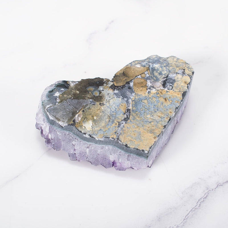 CrystalAura - Ametystklynge med strålende lilla krystaller