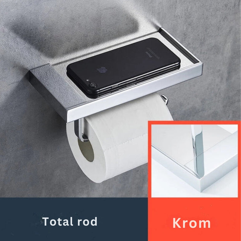 TidyShelf – Elegant toiletpapirholder med hyldeopbevaring