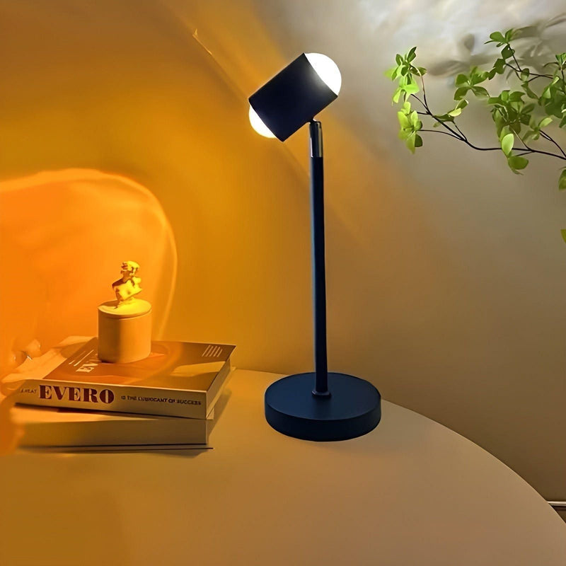 SunsetGlow - Projektions-USB-natlampe med varm atmosfære