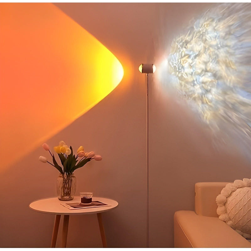 SunsetGlow - Projektions-USB-natlampe med varm atmosfære