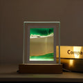 CalmiWave – Kunstlampe med flydende sand og beroligende LED-lys