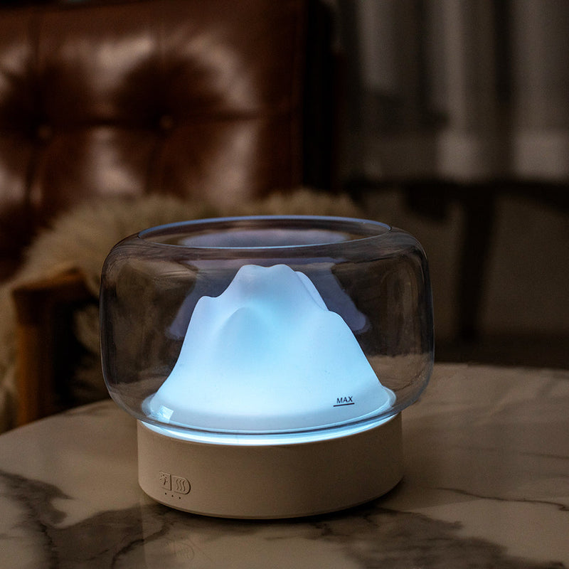 GlowMist – Aromadiffusor med blødt omgivende lys og afrundet form
