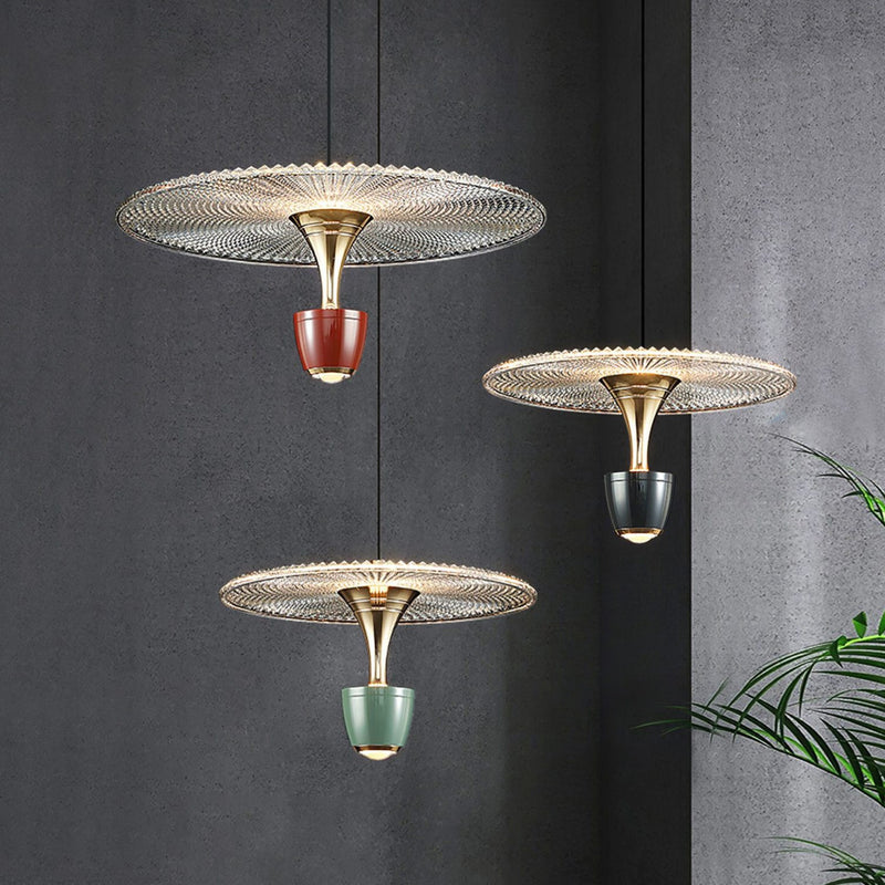 LumaDisc – Moderne skiveformet LED-loftlampe med varm glød