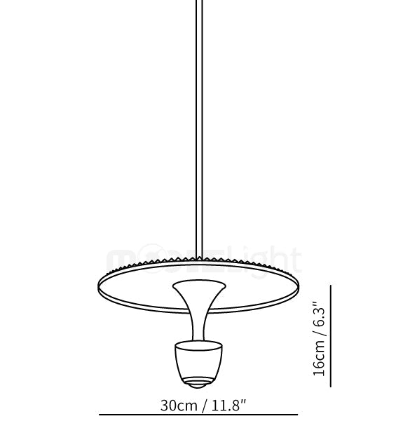 LumaDisc – Moderne skiveformet LED-loftlampe med varm glød