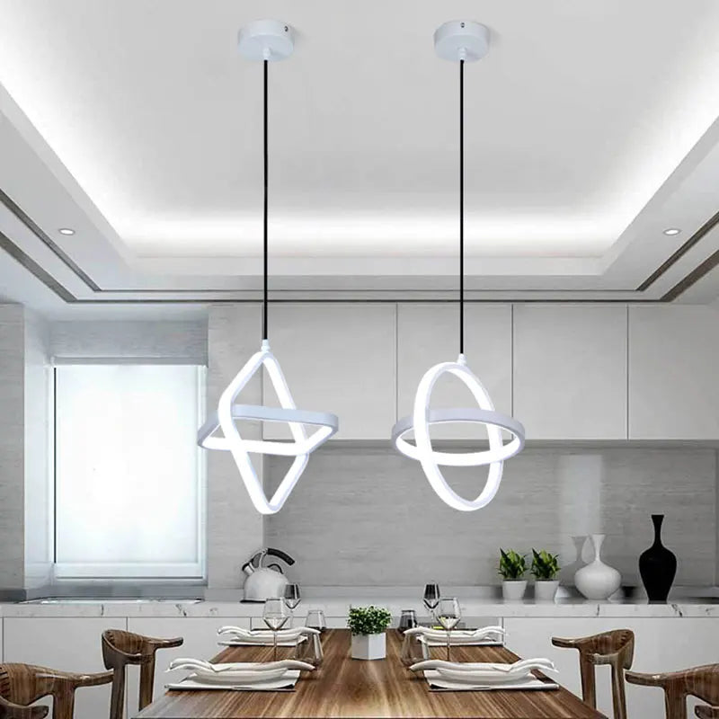SpiralStar – Minimalistisk pendellampe med blødt LED-lys til moderne interiør