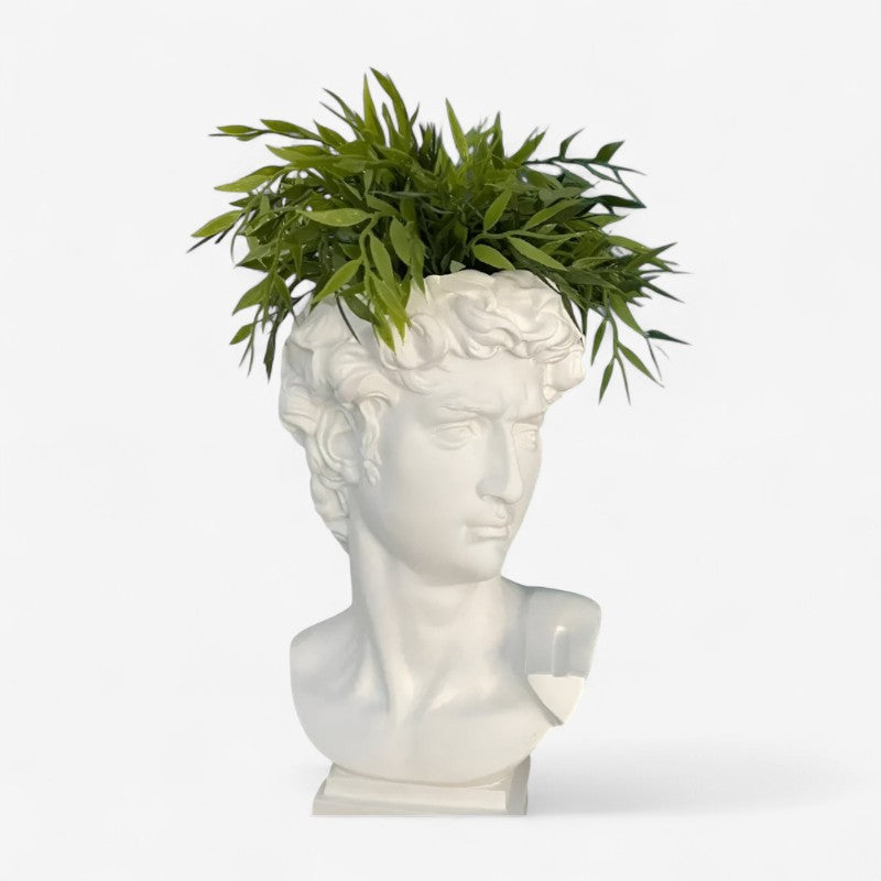 CozySculpt - Dekorativ menneskefigur blomsterpotte til indendørs udstilling