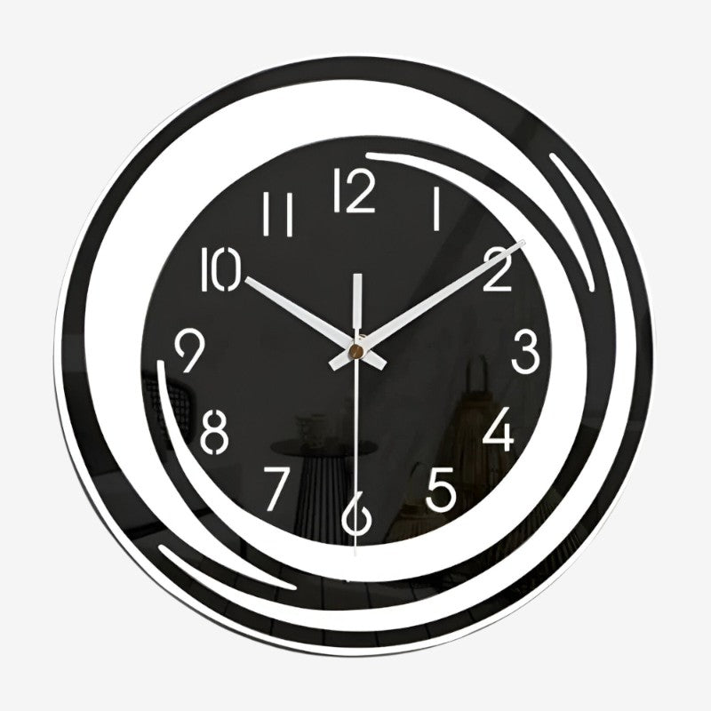 ClockMate – Rund Vægur med Digital Display