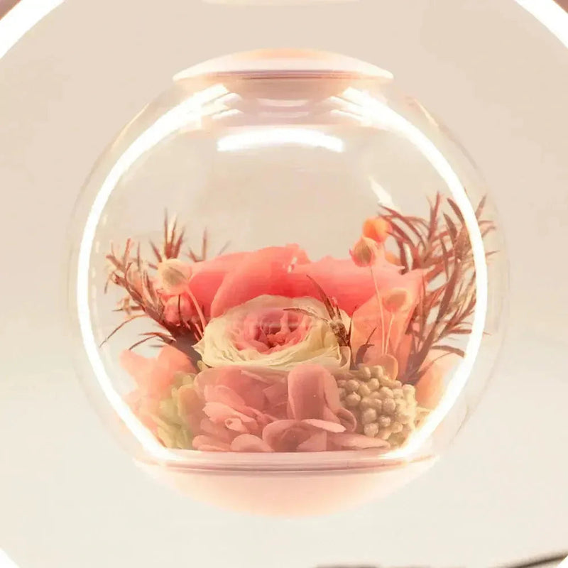 EternalGlow - Magnetisk svævende blomsterlampe med fortryllende LED-stemning