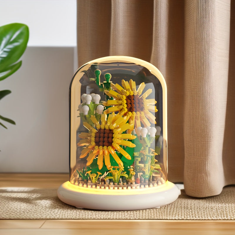 BloomBricks – Kreativ blomsterbuket med bygbart design til dekoration og sjov