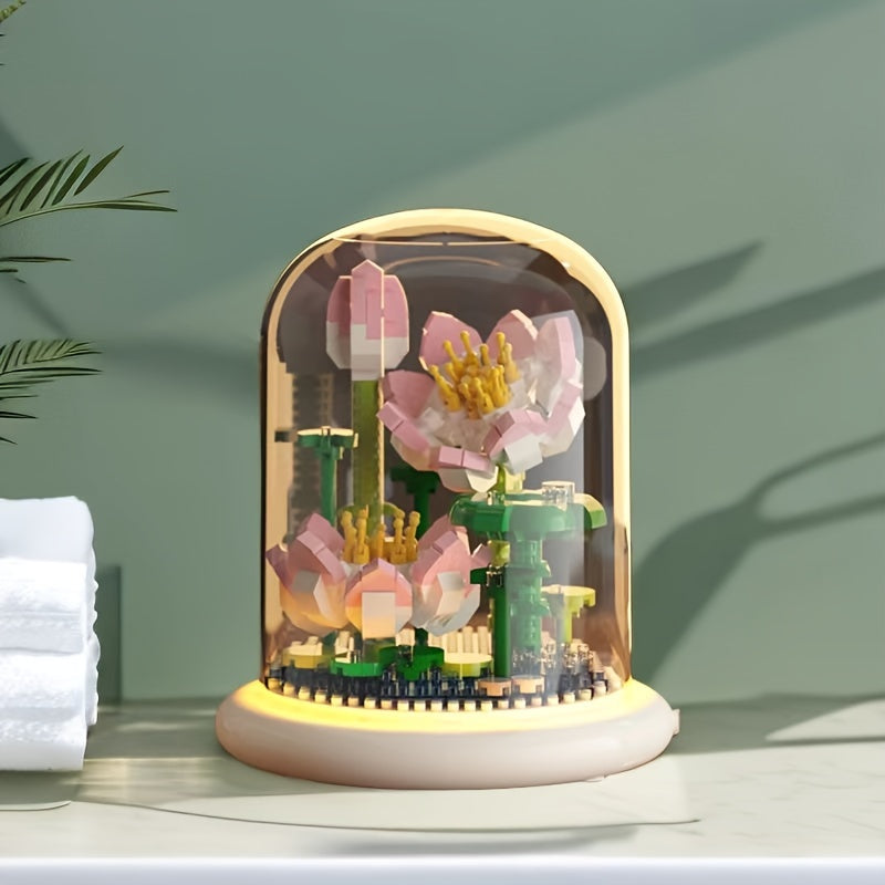 BloomBricks – Kreativ blomsterbuket med bygbart design til dekoration og sjov