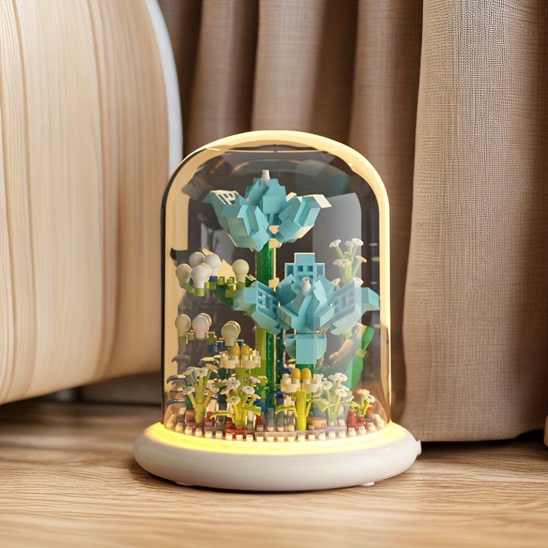 BloomBricks – Kreativ blomsterbuket med bygbart design til dekoration og sjov
