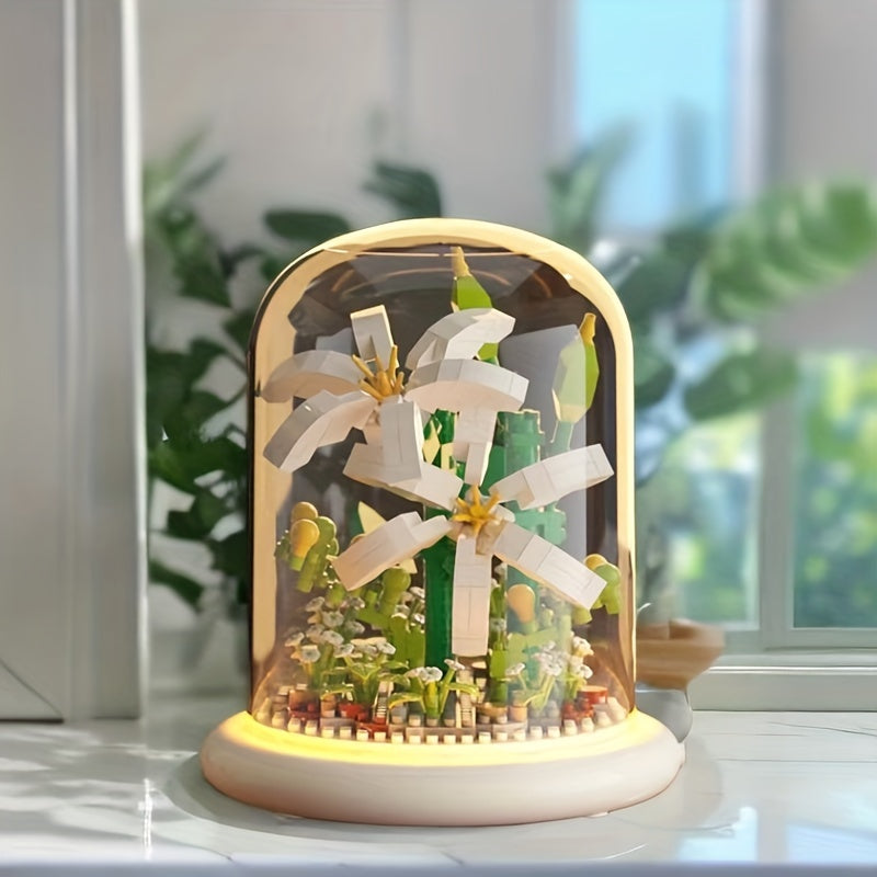 BloomBricks – Kreativ blomsterbuket med bygbart design til dekoration og sjov