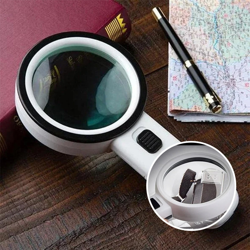 MagniBright – 30x optisk forstørrelsesglas med LED-belysning