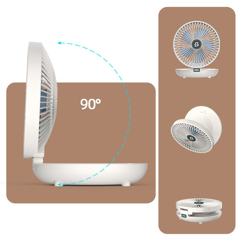 CoolBreeze – Bærbar skrivebordsventilator med justerbare hastigheder for øjeblikkelig komfort