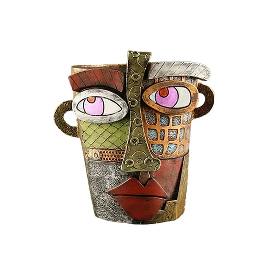 FaceBloom – Abstrakt hoved-blomsterpotte til kunstnerisk plantestyling