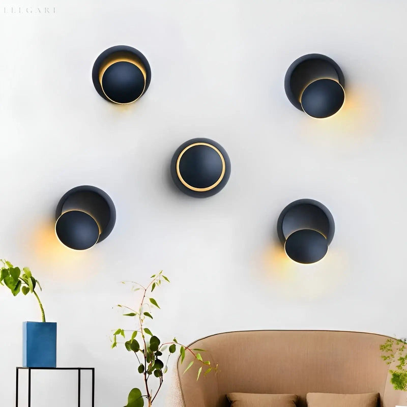 GlamSpin – Drejelig væglampe med 350 graders drejefunktion og moderne LED-design