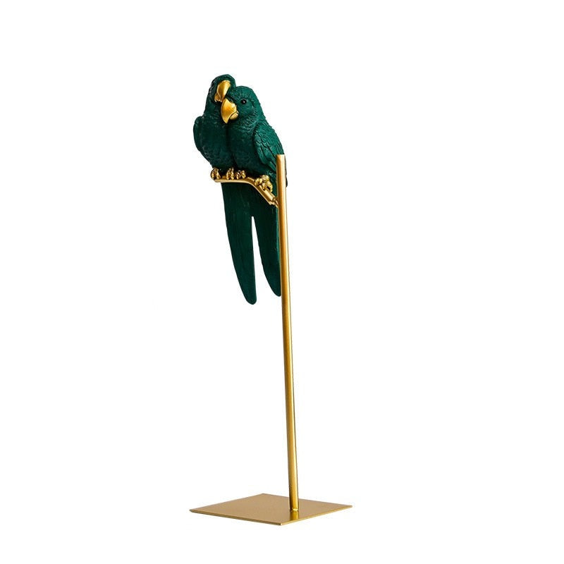 ColorNest - Elegant dvergpapegøje-duo-indretning med livligt kunstnerisk design